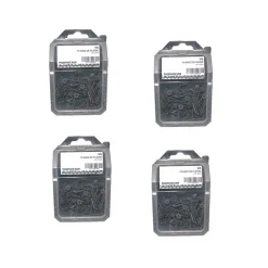 4 Coques de 100 Vis Plaque de Plâtre Tête Trompette Phillips 3.5 x 25 mm - Phosphaté Noir - D-Work