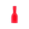 10 cosses clips femelles isolés diamètre 6,3mm - Rouge - Zenitech