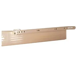 2 coulisses galet Diall beige L.400 mm