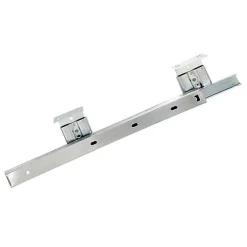 2 coulisses galet pour tablette sous clavier Diall acier L.350 x h.80 mm