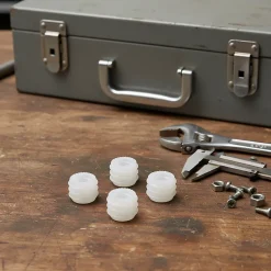 4 écrous inserts Plastique ø8 mm x L. 8 mm