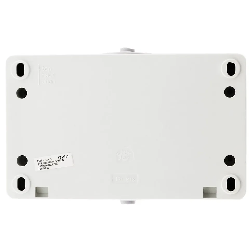 5 doubles prises 2P+T raccordement rapide Zenitech