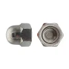 25 Ecrous Borgnes M22 mm - DIN 1587 - Inox A2 - D-Work