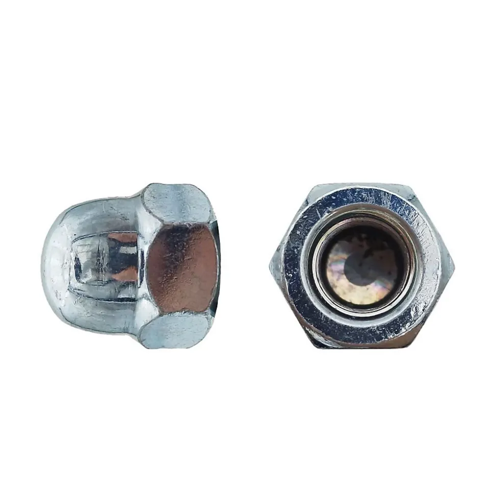 50 Ecrous Borgnes M16 mm - DIN 1587 - Zingué blanc - D-Work