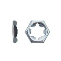 100 Ecrous PAL Autofreinés à Effet Ressort M20 mm - DIN 7967 - Zingué blanc - D-Work
