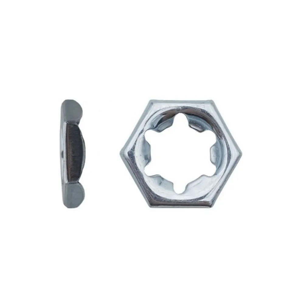 100 Ecrous PAL Autofreinés à Effet Ressort M20 mm - DIN 7967 - Zingué blanc - D-Work