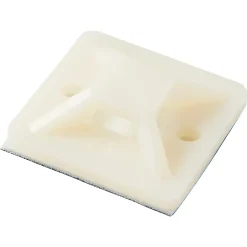 25 embases adhésives Diall 25 x 25 mm transparent