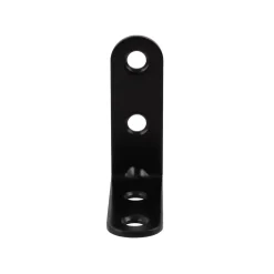 4 Equerres de chaise Acier Noir l.14 x H.25 x P.25 mm