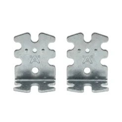 2 Equerres spéciale Acier zingué L.42 x H.25 x EP.50mm
