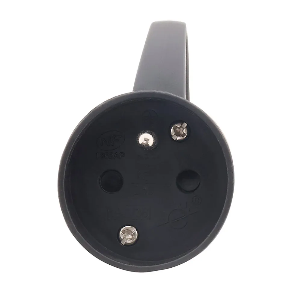 10 fiches femelles anneau 16A 2P + T noir Zenitech