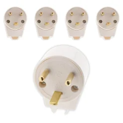 5 fiches mâles 20A coudées 2P+T Zenitech