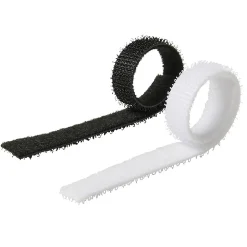 12 fixations de câbles auto-agrippantes Diall 10 x 150 mm blanc et noir