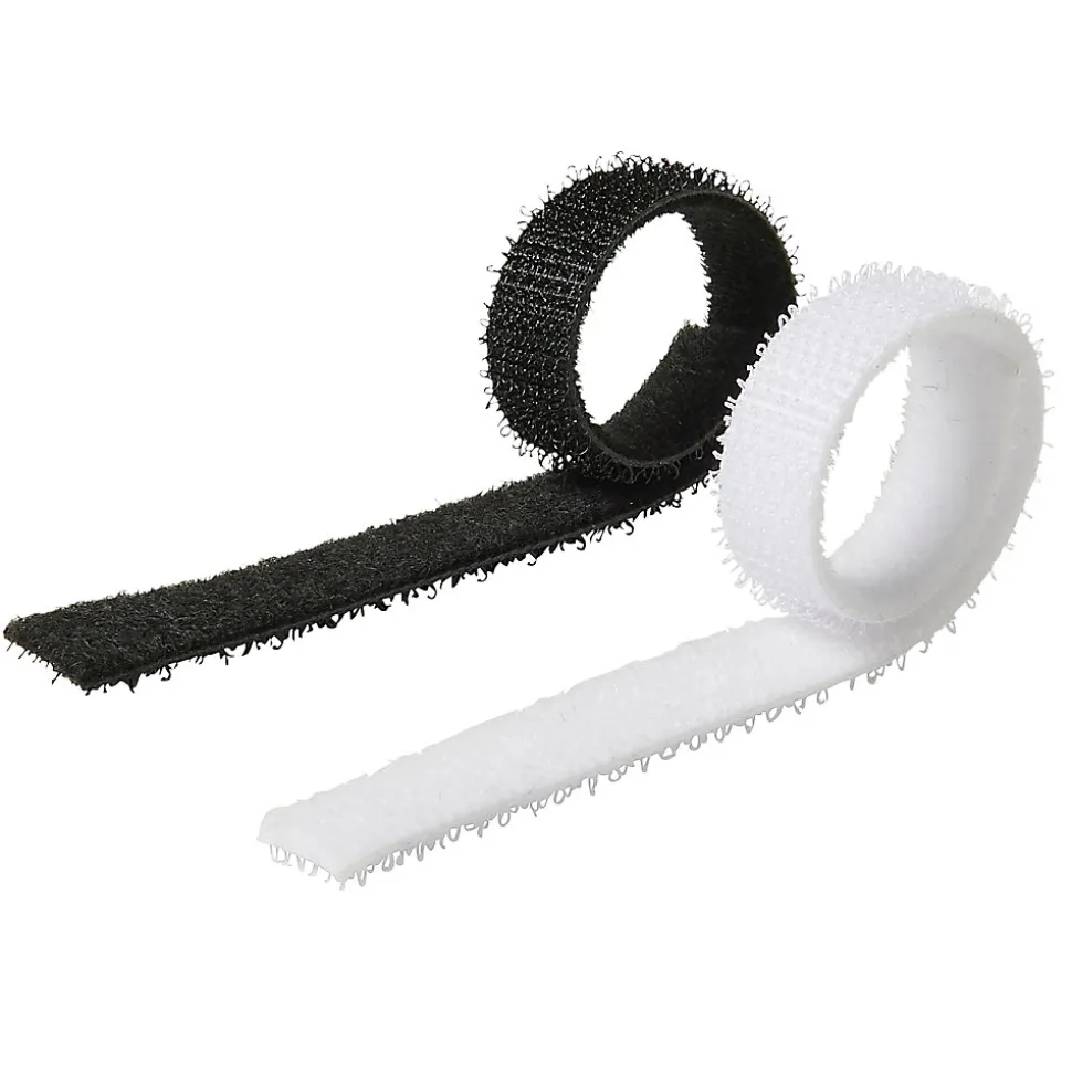 12 fixations de câbles auto-agrippantes Diall 10 x 150 mm blanc et noir