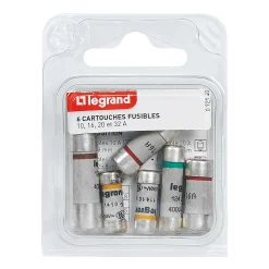 6 fusibles céramique Legrand avec voyant