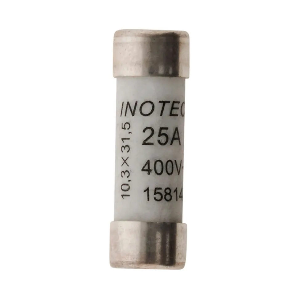 3 fusibles céramique 10,3x 31,5 25A + voyant Zenitech