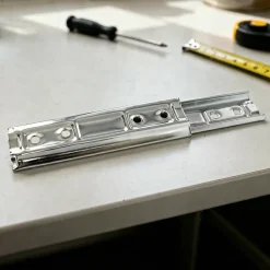 2 Glissières dosseret Acier zingué 150 x 43 mm