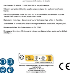 200 Goupilles BETA D. 2 mm - Zingué blanc - D-Work