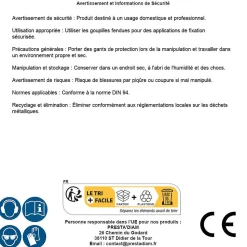 100 Goupilles Fendues D. 3.2 x 36 mm - DIN 94 - Inox A4 - D-Work