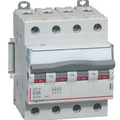 406481 Interrupteur Sectionneur Tétrapolaire 4p 400v - 63a - 4 Modules - Bornes à Vis Legrand Dx3-is