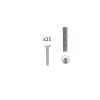 1 kit composés de 25 vis M4X275 mm zinguée, Lot de 6