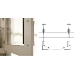 1 kit composés de 2 vis M4X25 mm zinguée Lot de 25