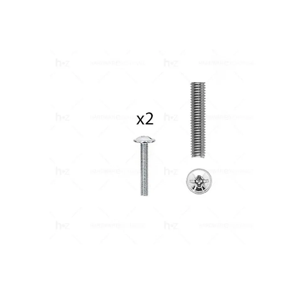 1 kit composés de 2 vis M4X25 mm zinguée Lot de 25