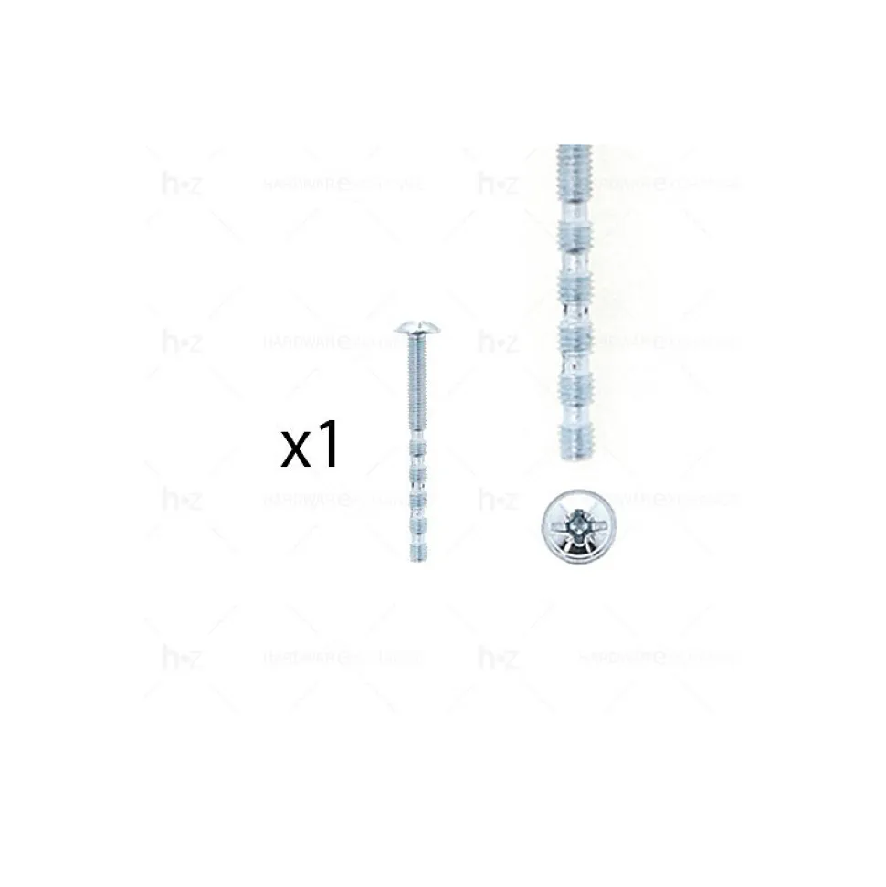 1 kit composés de 1 vis M4x45 mm zinguée cruciforme-fendue Lot de 25