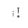 1 kit composés de 6 vis 4X18mm galvanisé Fer noir vintage Lot de 25