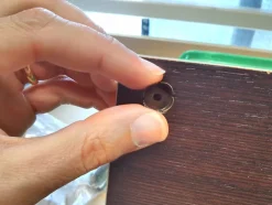 1 Kit composés de 50 cache-vis nickel brillant