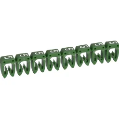 038215 Legrand - Boite De 1200 Repères Cab 3 Pour Fils 0,5mm² à 1,5mm² - Marquage Chiffre 5 Vert