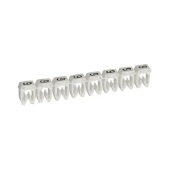 038219 Legrand - Boite De 1200 Repères Cab 3 Pour Fils 0,5mm² à 1,5mm² - Marquage Chiffre 9 Blanc
