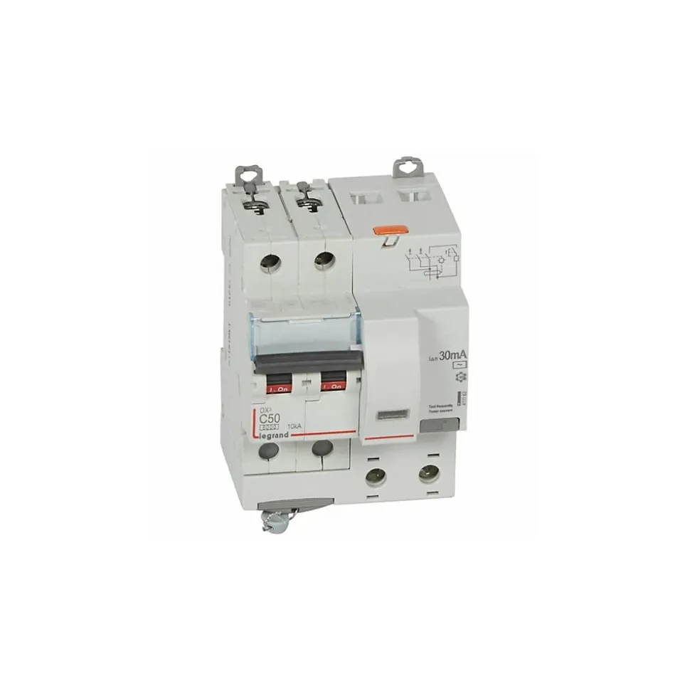 411163 Legrand Disjoncteur Différentiel 50a Type Ac 30ma Dx36000 10ka 2p