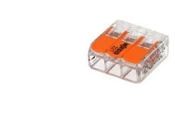 30 mini connecteur WAGO 3 entrées pour fil souple ou rigide