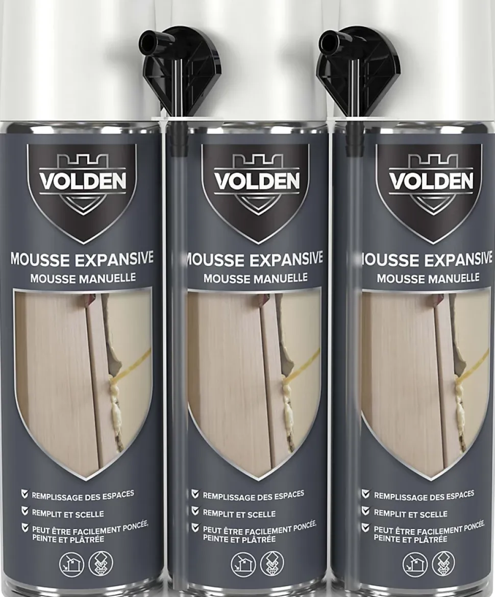 3 mousses expansives en lot Volden 500ML