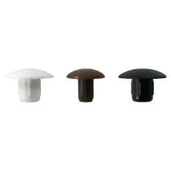 16 obturateurs / cache-trous Plastique Blanc ø10 mm