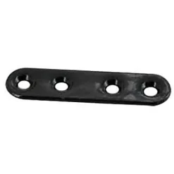 4 Pattes d'assemblage Acier Noir L.60 x H.15 x EP.2mm
