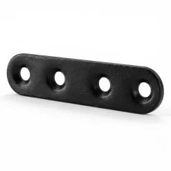 4 Pattes d'assemblage Acier Noir L.80 x H.15 x EP.2mm