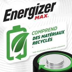 6 Piles alcalines AA LR6 Max Energizer