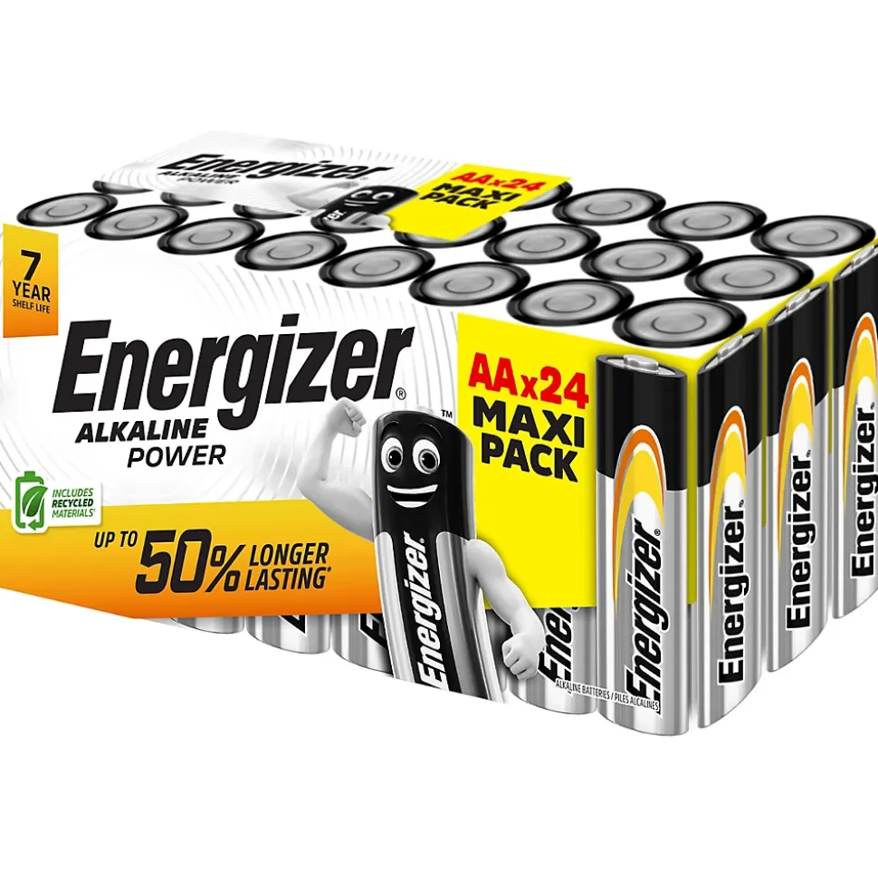 24 Piles alcalines AA LR6 Power Energizer