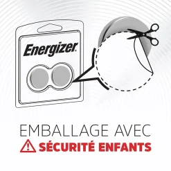 4 Piles bouton au lithium 2025 Energizer 3V