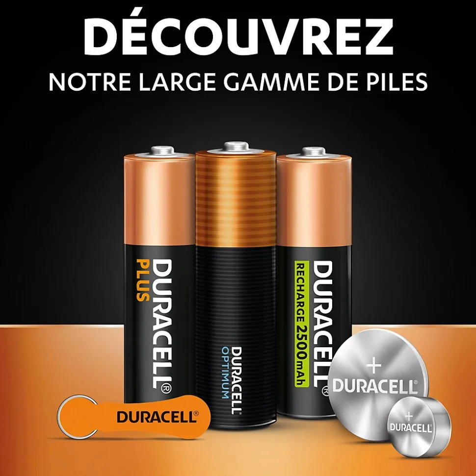 2 piles bouton CR 2450 - Duracell - 3V