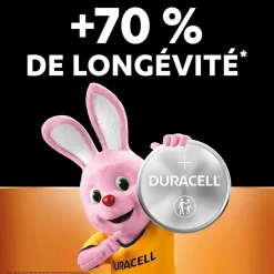 6 piles bouton CR 2032 - Duracell - 3V
