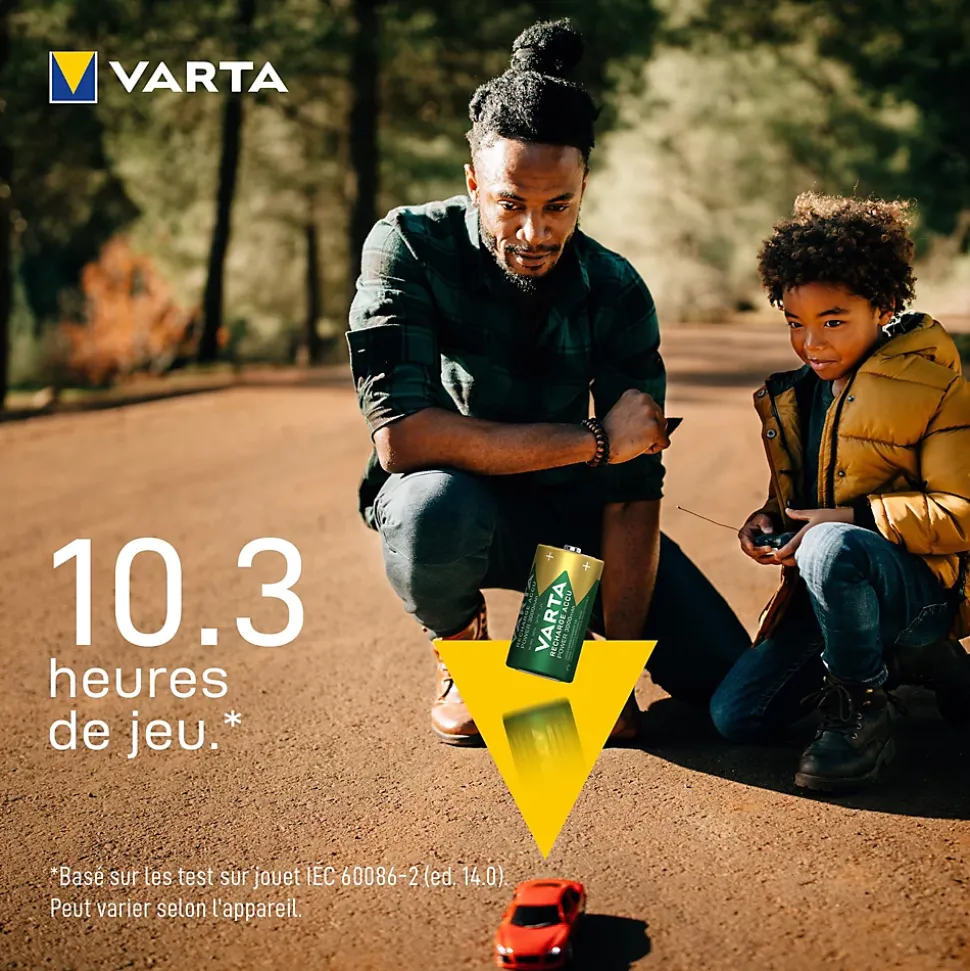 2 Piles rechargeables Ni-MH C (HR14) Varta