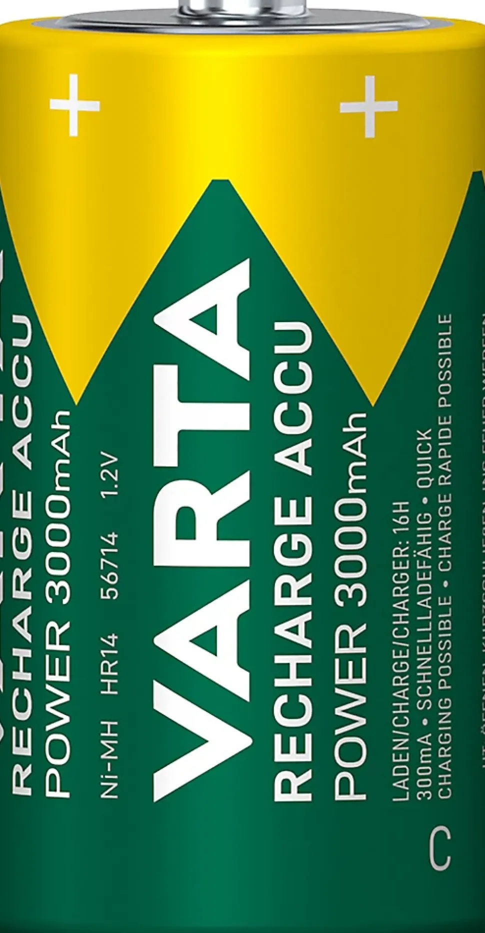 2 Piles rechargeables Ni-MH C (HR14) Varta