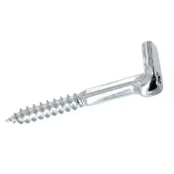 2 Pitons équerre d'accrochage Acier zingué ø5 x L.45mm