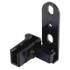 2 pivots pour porte en verre Métal noir l.36 x H.16 mm