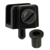 2 pivots pour porte en verre l. 20 mm x H. 16 mm