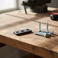 4 platines 3 trous pour vis ø9 mm x L. 39mm x l. 16mm