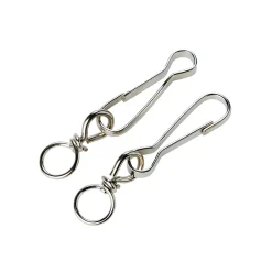 2 porte-mousquetons simple Diall 6 cm