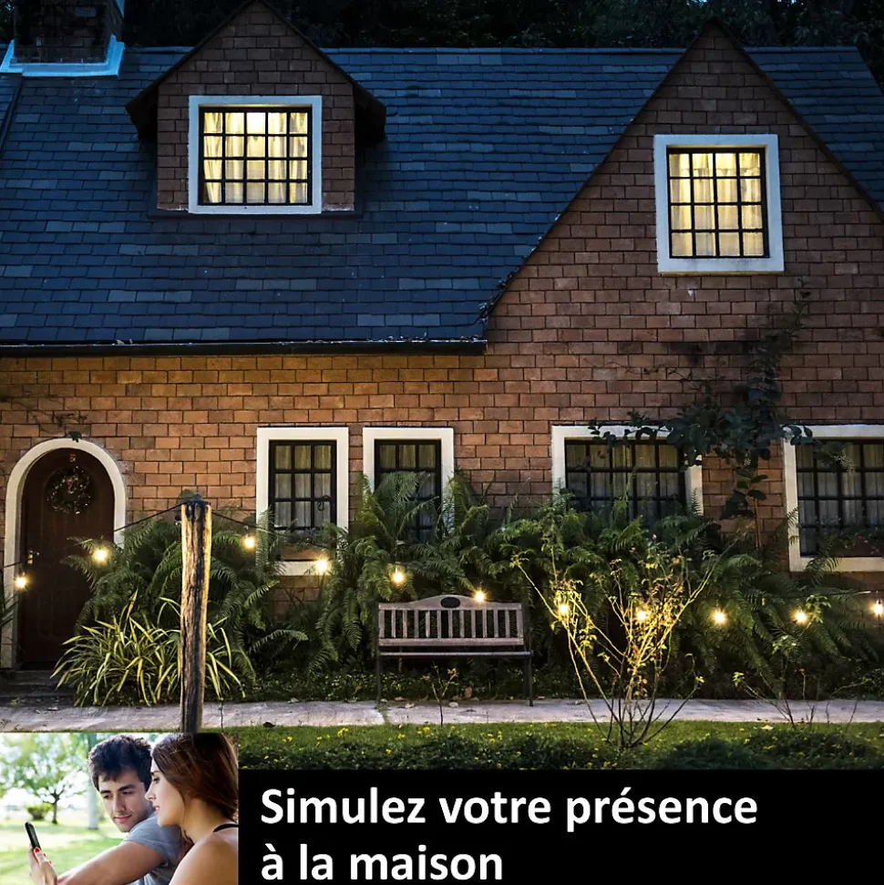 2 Prises encastrées 3000W Wifi + Suivi de consommation